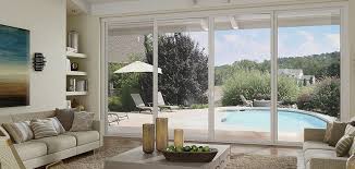 Tuscany Series Vinyl 4 Panel Sliding Patio Door With Smarttouch Handle Glass Doors Patio Sliding Glass Doors Patio Best Sliding Glass Doors