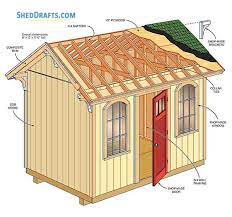Remember that you need to read the local building codes before starting the construction, so you comply with the legal requirements. 8 12 Storage Shed Plans Blueprints For Gable Wooden Shed