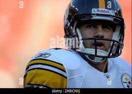 Pittsburgh Steelers punter Daniel Sepulveda looks around the stadium before  an NFL preseason football game against the Washington Redskins in Landover,  Md.,