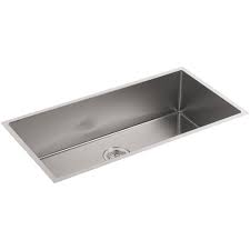 Get free shipping on qualified stainless steel kitchen sinks or buy online pick up in store today in the kitchen department. Kohler Strive Undermount Stainless Steel 35 In Single Bowl Kitchen Sink Kit With Included Accessories K 5283 Na The Home Depot Single Bowl Kitchen Sink Sink Kitchen Sink