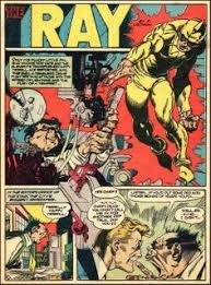 The Ray Art By Lou Fine Comic Art Comic Book Pages Comic Artist