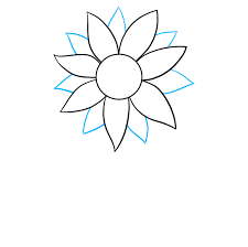 Sunflower clipart, hand drawn sunflower outline for laser engraving, detailed realistic sunflower drawing, no fill, floral line art laroseapparel 5 out of 5 stars (207) Outline Sunflower Drawing Easy Novocom Top