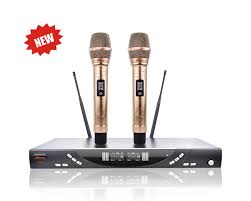 IDOLmain UHF-X3 Golden Phoenix Engraved Premium Dual Wireless Microphones  Karaoke <B> <sup><font color=" red ">New 2025</b></font></sup>