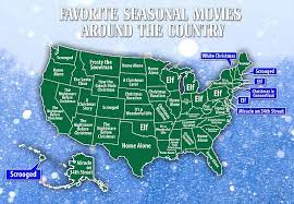 In the 1940s, a young boy named ralphie attempts to convince his parents, his teacher and santa that a red ryder bb gun really is the perfect christmas gift. Most Popular Christmas Movies In The Us Mapped Out State By State Daily Mail Online