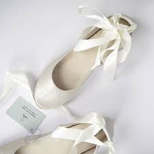 Ballet Flats With Ribbon Ivory Shoes Low Heel Shoes Wedding Bridal Shoes Low Heel Wedding Shoes Bridal Shoes