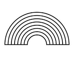 Coloring pages are funny for all ages kids to develop focus, motor skills, creativity and color recognition. These Rainbow Outlines Are Great For Using As You Choose Two Different Rainbow Styles Are Rainbow Outline Rainbow Tattoo Black And White Rainbow Coloring Page