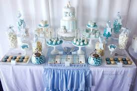 Blue White Candy Dessert Bar Http Www Facebook Com Photo Php Fbid 563575547015988 A 56357 Boy Christening Party Christening Party Christening Dessert Table
