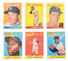 1950's Topps Baseball Star Card Lot( Berra, Koufax, Aaron)
