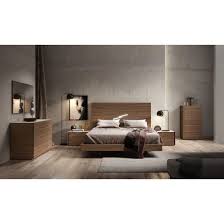 Roma modern queen size grey / black bedroom set led light 5pc. Faro Premium Platform Bedroom Set Walnut Light Grey By J M Furniture Sohomod Com