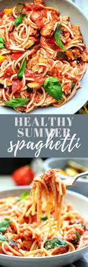 Healthy Summer Spaghetti Recipe Delightful Mom Food Healthy Gluten Free Recipe Yummy Pasta Recipes Healthy Spaghetti Summer Pasta Dishes