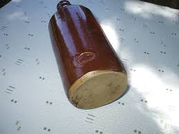 JOSIAH RUSSELL BOURNE DENBY ANTIQUE STONEWARE GINGER BEER BOTTLE