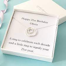 Birthdays are traditionally celebrated with gifts and parties. 21st Birthday Necklace 21st Birthday Gift 21st Birthday Jewellery 21st Gift For Daughter 21st Gift For Fri 21st Gifts 21st Birthday Gifts 21st Birthday