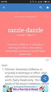The razzle dazzle bird refers to an image of a bird stretching its leg out towards a body of water. What Does The Expression Razzle Dazzle Meaning