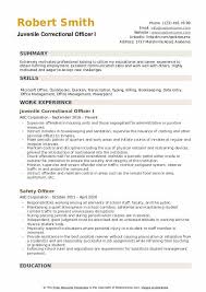 correctional officer resume samples