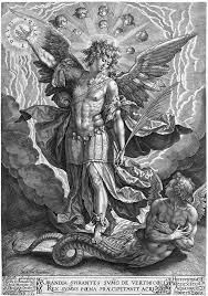 Hieronymus Wierix The Archangel Michael Triumphing Over Evil 1584 Archangel Michael Archangels Art