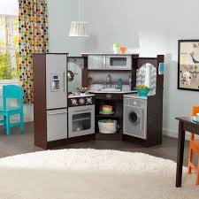 53369_largeplaykitchenwithlightsandsounds the large play kitchen with lights and sounds is ideal for kids that love to cook with mom and dad. Kidkraft Ultimate Corner Play Kitchen With Lights And Sounds White Decorkeun