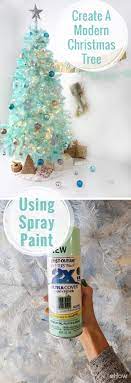 How To Create A Modern Christmas Tree Using Spray Paint Ehow Modern Christmas Tree Christmas Tree Painting Colorful Christmas Tree