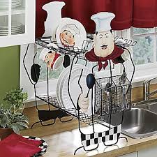 Kitchen decor, african american bistro black happy chef, 3d scouring brillo pad holder with soap dispenser, 89088/89 by ack. Fat Italian Chef Kitchen Decor