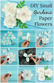 I found a free printable felt. Small Gardenia Paper Flower Template Paper Flowers Diy Paper Flowers Paper Flowers Wedding