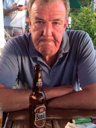 This is Jeremy Clarkson. I'm sitting at a tropical bar, staring at a Banks  beer — cold, frosty, seemingly decent. But the truth is: it's not what I  ordered. I asked for