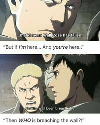 Heavy Spoiler Idgaf You Re Really Really Stupid If You Ve Watched This Scene And Still Don Attack On Titan Funny Attack On Titan Meme Attack On Titan Anime