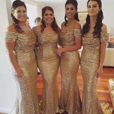 Gold Bridesmaid Dresses Sequin Bridesmaid Dresses Off The Shoulder Prom Dresses Long Evening Dress Sequin Bridesmaid Bridesmaid Dresses Gold Bridesmaid Dresses