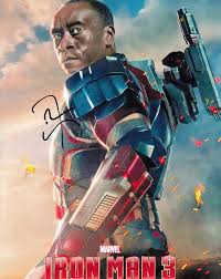 But appearing in a lot of marvel's films means nothing if you don't have a lot of screen time. Don Cheadle Autographed Iron Man 3 War Machine 8x10 Photo Autographsforsale Com