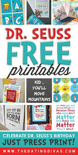Seuss books are classics that you probably grew up reading and love to share with your own kids now. 18 Free Dr Seuss Printables Ideas Seuss Dr Seuss Birthday Seuss Party