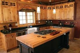 black rustic kitchen cabinets