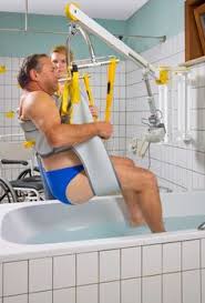 If she will stay on her back, lift the foot of the bed enough to bend her knees. 23 Hoist Lift Ideas Hoist Handicap Accessible Home Gait Training