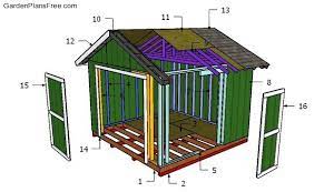 Make sure to use the two rafters that have a gusset on only one the same end you laid the trusses out from. 12x12 Shed Plans Gable Shed Free Garden Plans How To Build Garden Projects