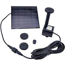 Dugoo Pompe A Eau Solaire Birdbath Fontaine Alimente Moteur Brushless Panneau Jardin Submersible Paysag Pompe Pour Fontaine Fontaine Solaire