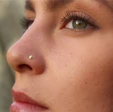 14k Solid Gold Nose Stud 22g Nose Stud Tiny Nostril Screw Etsy Gold Nose Stud Nose Piercing Nose Jewelry