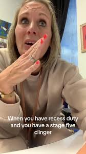 We don’t have to do recess often but it is fun to see them in a different  element! There is always that stage five clinger though!! #teacherlife  #teachersoftiktok #firstgradeteacher #teacherfunny