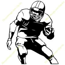 Center football player preparing to snap ball to quarterback clipart. Football Player Clipart Free Mgp Animation