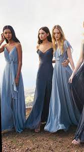 12 Dress Casual Spring Wedding Dusty Blue Bridesmaid Dresses Chic Bridesmaid Dresses Bridesmaid Dress Styles
