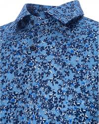 Mens breathable flax stand collar short sleeve solid henley shirt is best and cheap on newchic. Boss Mens Isko Blue Slim Fit Floral Pattern Shirt
