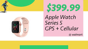 Shop for apple watch series 5 rp at walmart.com. 399 Apple Watch Series 5 Gps Cellular Smartwatch W Aluminum Case 40mm Deals Walmart Sales Youtube