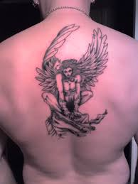 Angel And Devil Tattoos Foot Tattoos Design