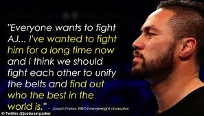 Anthony Joshua tells Tyson Fury: Get fit you fat f***'