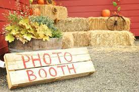 Pin By Chelsie Hemley On My Diy Wedding Board Fall Photo Booth Festival Booth Fall Festival Booth
