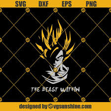 Download and like our article. Dragon Ball Z Svg Son Goku The Beast Within Svg Dragon Ball Svg