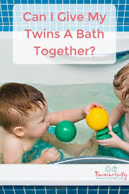 Gentle sponge baths are perfect for the first few weeks until the umbilical cord falls off, the circumcision heals, and not all babies like the transition, so if your baby gets fussy, go back to sponge baths for a week or so, then try again. Can I Give My Twins A Bath Together Twiniversity
