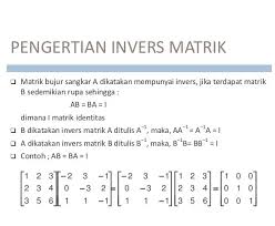Check spelling or type a new query. Contoh Soal Dan Rumus Matriks Invers 2x2 3x3 4x4 Lengkap