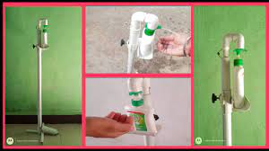 How To Make Hand Free Pvc Pipes Foot Operated Sensitizer Stand L Automatic Heand Sanitizer Stand Dispenser Diy Diy Soap Dispenser Hand Sanitizer Dispenser