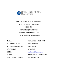 Khidmat masyarakat yang telah saya laksanakan ialah bertempat di bilik tembikar di jabatan pendidikan seni jurnal refleksi pengurusan projek khidmat masyarakat lmcr2273 apresiasi teknologi. Contoh Jurnal Reflektif Kesihatan