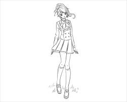 Print and color your favorite coloring. Free 6 Anime Coloring Pages In Ai