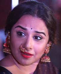 Actress Vidya Balan Beautiful Nose Ring Face Closeup