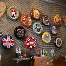 Metal Beer Bottle Cap Wall Decoration Price 34 92 Free Shipping Hashtag4 Creative Home Decor Vintage Home Decor Hanging Wall Decor