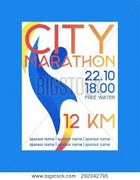 Marathon poster ideas when the going gets tough, show them one of these marathon posters. City Marathon Poster Vector Photo Free Trial Bigstock